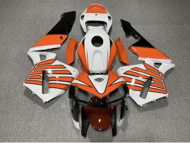 Ailes Orange & Blanches 05-06 CBR600RR Carénage Moto