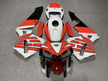 Ailes Rouges & Blanches 05-06 CBR600RR Carénage Moto