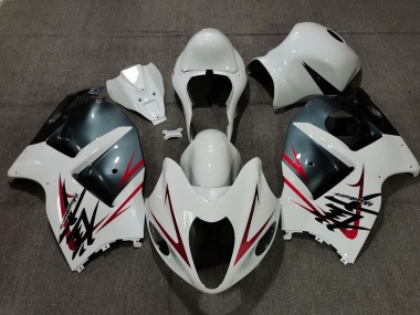 Blanc Bleu Clair & Rouge 97-07 GSXR 1300 Carénage Moto