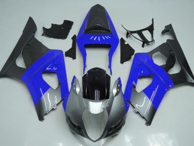 Bleu Argent & Noir 03-04 GSXR 1000 Carénage Moto