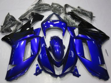 Bleu Brillant & Noir 07-08 ZX6R Carénage Moto