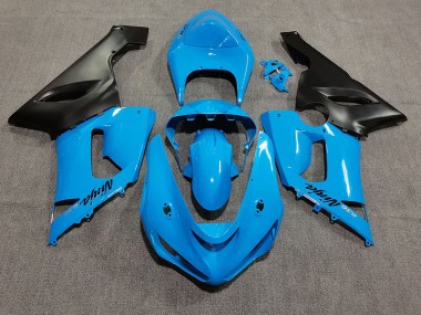 Bleu Vif 05-06 ZX6R Carénage Moto