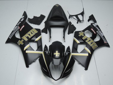 Noir Mat Rizla 03-04 GSXR 1000 Carénage Moto