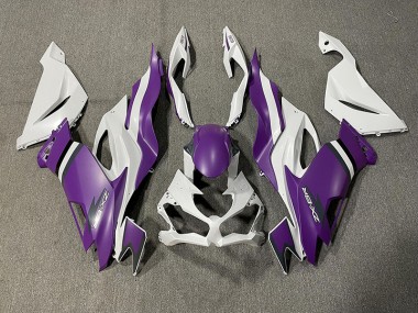 Violet Mat & Blanc 19-23 ZX6R Carénage Moto